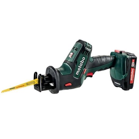 Scie sabre sans fil Metabo SSE 18 LTX Compact 602266500 - 2 x 18 V / 2 Ah Li-Ion - Bois - 3100 tr/min