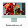 Apple - 24 - iMac Retina 4,5K (2023) - Puce Apple M3 - RAM 8Go - Stockage 256Go - GPU 8 coeurs - Vert