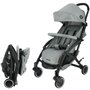 NANIA Poussette compacte Lili - 0-36 mois - Jusqu'a 15kg - Dossier inclinable - Roues pivotantes a suspensions - Gris