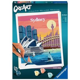 CreArt Sydney 24x30 cm - Peinture par numéros  Des 10 ans  Ravensburger - 23526