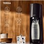 SODASTREAM Terra - Machine a Eau Pétillante Noire - 1 Bouteille 1L Compatible Lave-Vaisselle + 1 Recharge de Gaz 60L a C