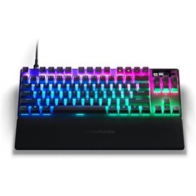 Clavier gamer mécanique - STEELSERIES - APEX PRO TKL (2023) - Sans pavé numérique - Filaire - Avec switchs réglables - Noir