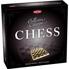 Coffret Echecs En Bois - Jeux de société classique et stratégie - Tactic