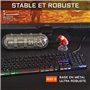 Combo KRYPTON - THE G-LAB - Pack Clavier et Souris Gamer Filaire Rétro - Éclairage RGB