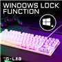 Clavier Gaming - Membrane RGB TKL - THE G-LAB -  KEYZ-CAESIUMT-W/FR - FR Layout - 12 raccourcis - 100% personnalisable -