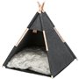 Abri Tipi TRIXIE - Feutre -  55 × 65 × 55 cm - Anthracite