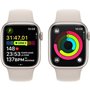 Apple Watch Series 9 GPS + Cellular - 41mm - Boîtier Starlight Aluminium - Bracelet Starlight Sport Band - S/M