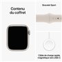 Apple Watch Series 9 GPS + Cellular - 41mm - Boîtier Starlight Aluminium - Bracelet Starlight Sport Band - S/M