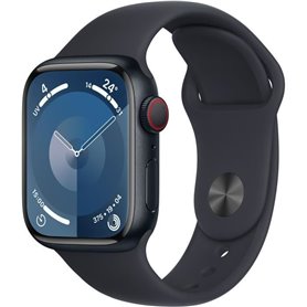 Apple Watch Series 9 GPS + Cellular - 41mm - Boîtier Midnight Aluminium - Bracelet Midnight Sport Band - S/M