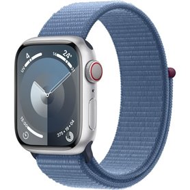 Apple Watch Series 9 GPS - 41mm - Boîtier Silver Aluminium - Bracelet Winter Blue Sport Loop