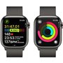 Apple Watch Series 9 GPS + Cellular - 41mm - Boîtier Acier Graphite - Bracelet Graphite Milanese Loop