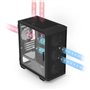 Boitier PC sans alimentation - ZALMAN M4 ARGB (Noir) - Moyen tour - Format M-ATX