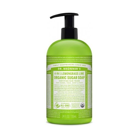 Savon liquide Dr Bronner's Lemongrass Lime 710 ml