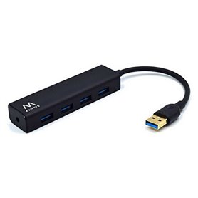 Ewent EW1136 hub & concentrateur USB 3.2 Gen 1 (3.1 Gen 1) Type-A 480 Mbit/s Noir