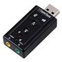 Ewent EW3762 changeur de genre de câble USB audio-in/audio-out Noir