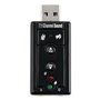 Ewent EW3762 changeur de genre de câble USB audio-in/audio-out Noir