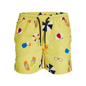 Maillot de bain homme Jack & Jones  BIG PRINTS 12227754 Jaune