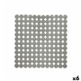 Tapis de Douche Antidérapant Gris PVC 54 x 54 x 1 cm (6 Unités)