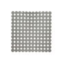 Tapis de Douche Antidérapant Gris PVC 54 x 54 x 1 cm (6 Unités)