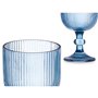 Verre Rayures Bleu verre 370 ml (6 Unités)