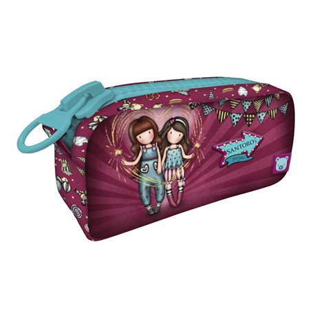 Trousse de Toilette Gorjuss Fireworks Bordeaux (21.5 x 10.5 x 7 cm)