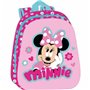 Cartable Minnie Mouse Rose 27 x 33 x 10 cm