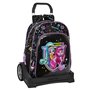 Cartable à roulettes Monster High Noir 33 x 42 x 14 cm