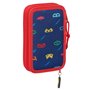 Trousse d'écolier PJ Masks Ready Blue marine 12.5 x 19.5 x 4 cm 28 Pièces