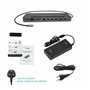 i-tec Metal USB-C Ergonomic 4K 3x Display Docking Station with Power Delivery 85 W + Universal Charger 112 W