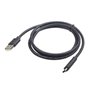 Câble USB A 2.0 vers USB C GEMBIRD 480 Mb/s Noir