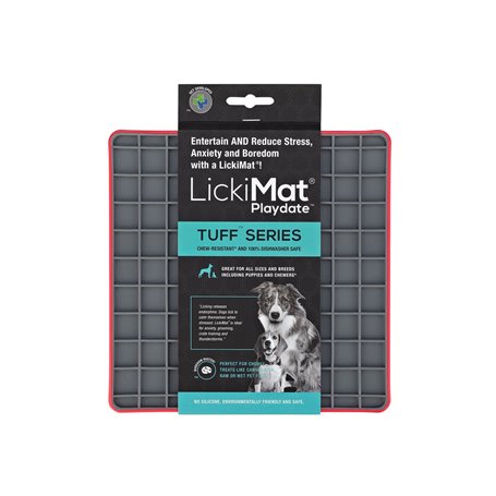 Mangeoire pour chiens Lickimat polypropylène TPR Rouge