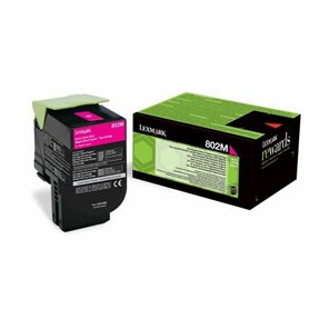 Lexmark 802M Cartouche de toner 1 pièce(s) Original Magenta