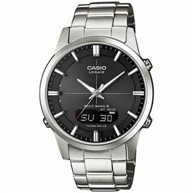 Montre Homme Casio LINEAGE Multiband 6 Tough Solar Noir Argenté (Ø 40 mm)