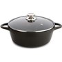 Casserole avec Couvercle Valira BLACK IND 24CM Ø 24 cm Noir Aluminium