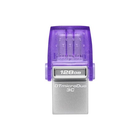 Clé USB Kingston microDuo 3C Noir Violet 128 GB