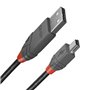 Lindy 36722 câble USB 1 m USB 2.0 USB A Mini-USB B Noir