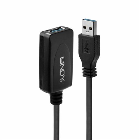 Lindy 43155 câble USB 5 m USB 3.2 Gen 1 (3.1 Gen 1) USB A Noir