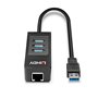 Lindy 43176 hub & concentrateur USB 3.2 Gen 1 (3.1 Gen 1) Type-A 5000 Mbit/s Noir