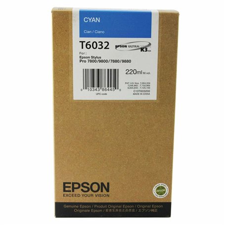 Epson Encre Pigment Cyan SP 7800/7880/9800/9880 (220ml)