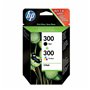 HP 300 pack de 2 cartouches d'encre noir/trois couleurs authentiques