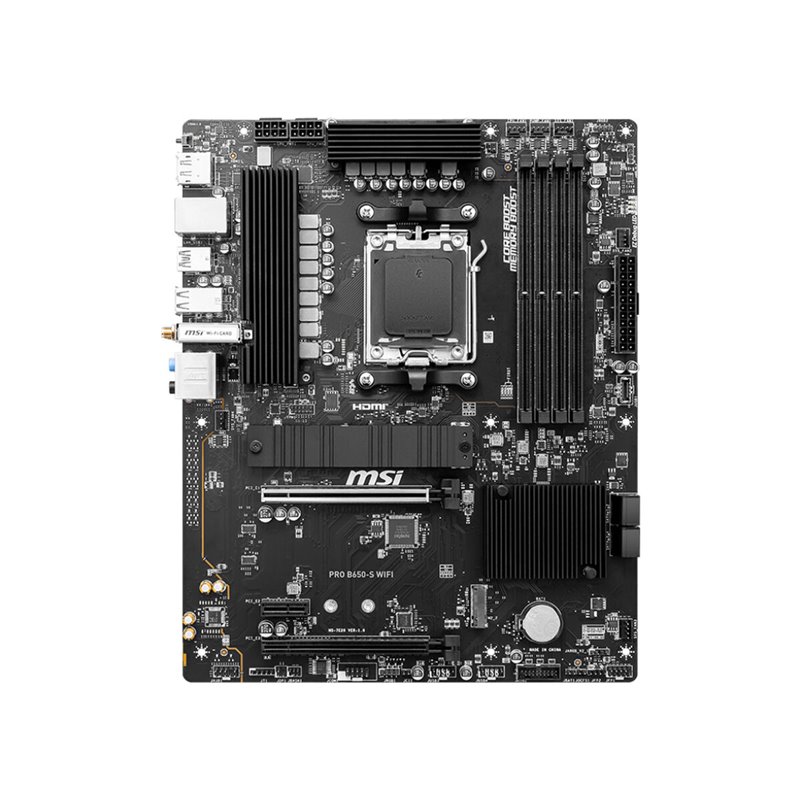 Image secondaire de MSI PRO B650-S WIFI carte mère AMD B650 Emplacement AM5 ATX