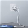 Chargeur Mural + Câble USB-C PcCom Blanc 20 W