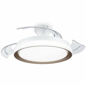 Ventilateur de Plafond avec Lumière Philips Blanc Doré