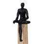 Figurine Décorative Noir Naturel Homme 18 x 13 x 76 cm