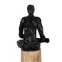 Figurine Décorative Noir Naturel Homme 18 x 13 x 76 cm