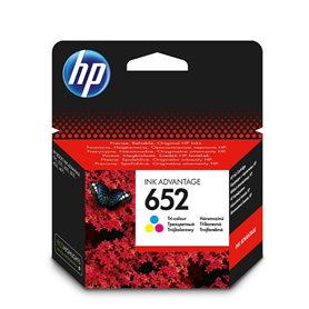 HP 652 Tri-color Original Ink Advantage Cartridge cartouche d'encre 1 pièce(s) Cyan