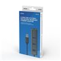 Hub USB 4 Ports Savio AK-58 Ethernet (RJ-45) Gris