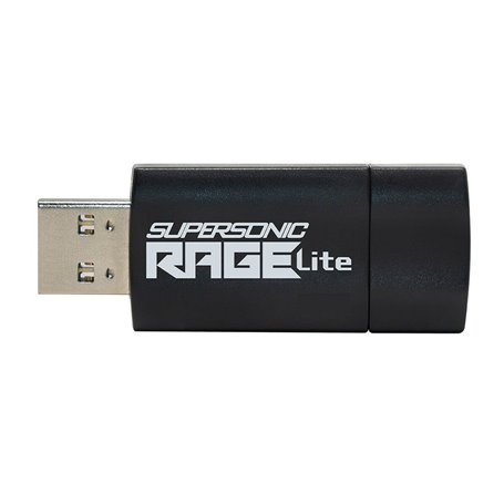 Clé USB Patriot Memory Supersonic Rage Lite Noir Noir/Bleu 64 GB