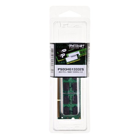 Mémoire RAM Patriot Memory 4GB DDR3 SODIMM DDR3 4 GB CL9