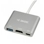 Hub USB Ibox IUH3CFT1 Blanc Argenté